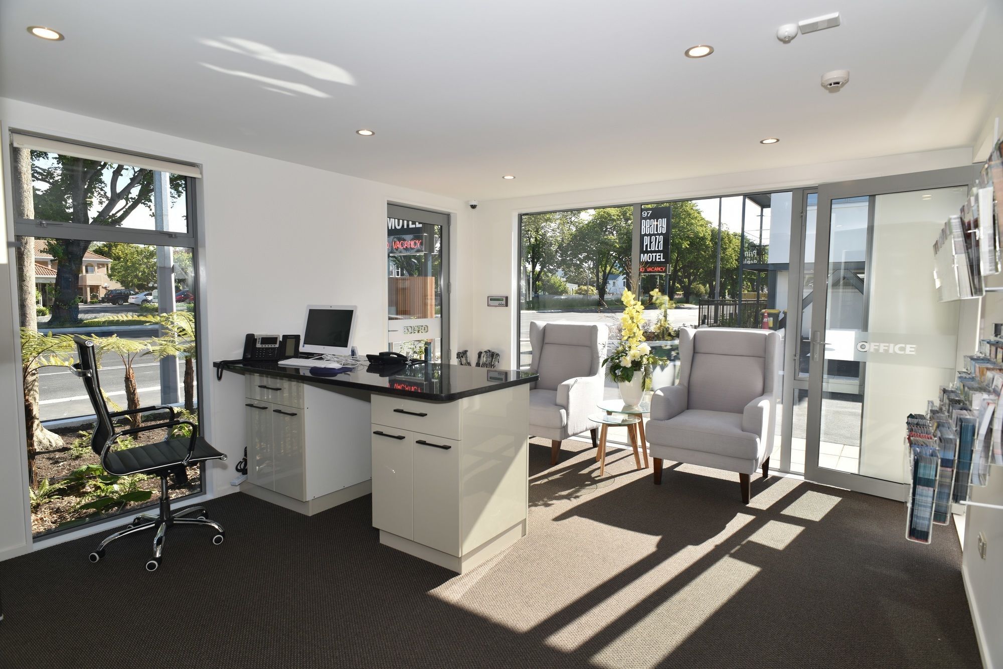 Bealey Plaza Motel Christchurch Bagian luar foto Reception